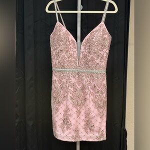 Glamorous Pink Sequin Mini Dress